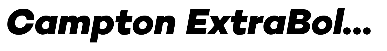 Campton ExtraBold Italic